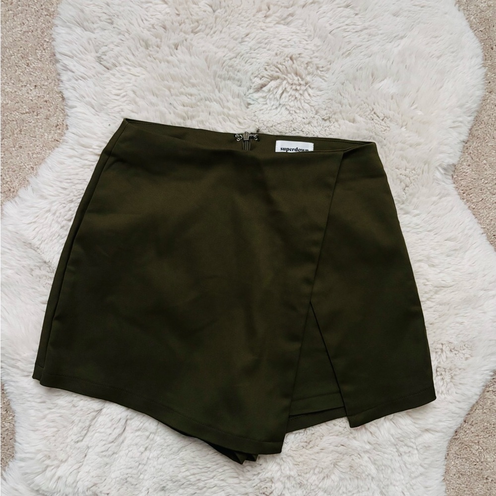 Superdown Olive Green Skirt